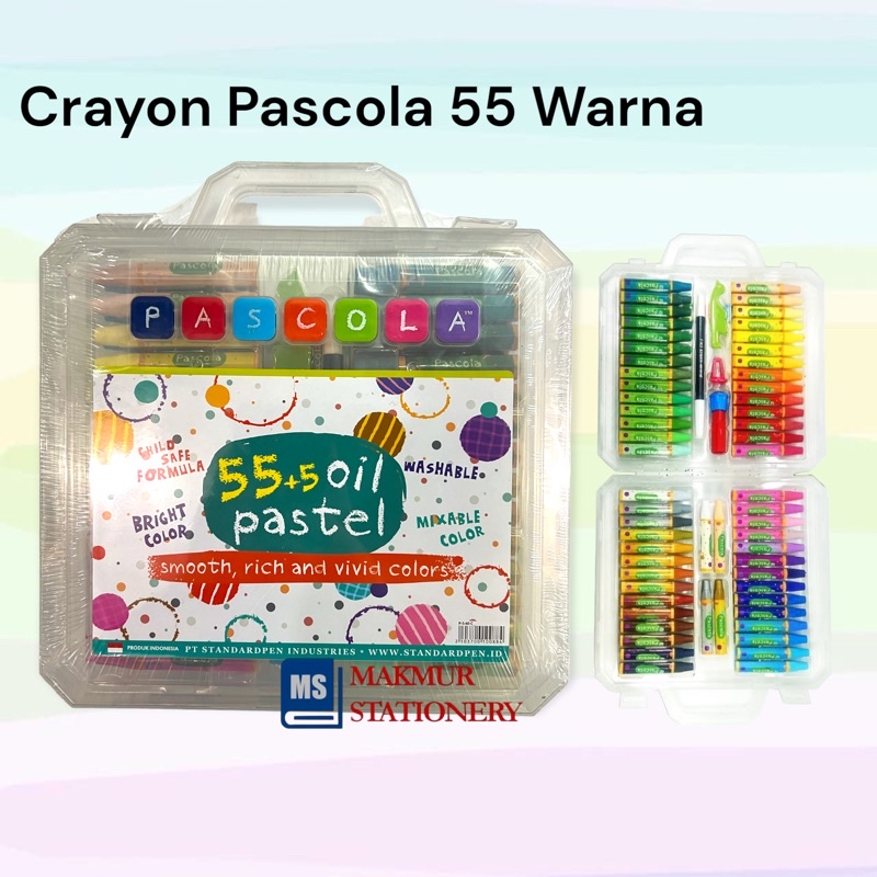 

Crayon Pascola 55 Warna Oil Pastel