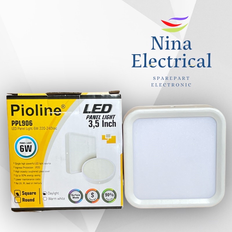 DOWNLIGHT LED PLAFON OUTBOW/OUTBOW DOWNLIGHT LED PANEL 6W 12W 18W KOTAK DAN BULAT KUNING DAN PUTIH