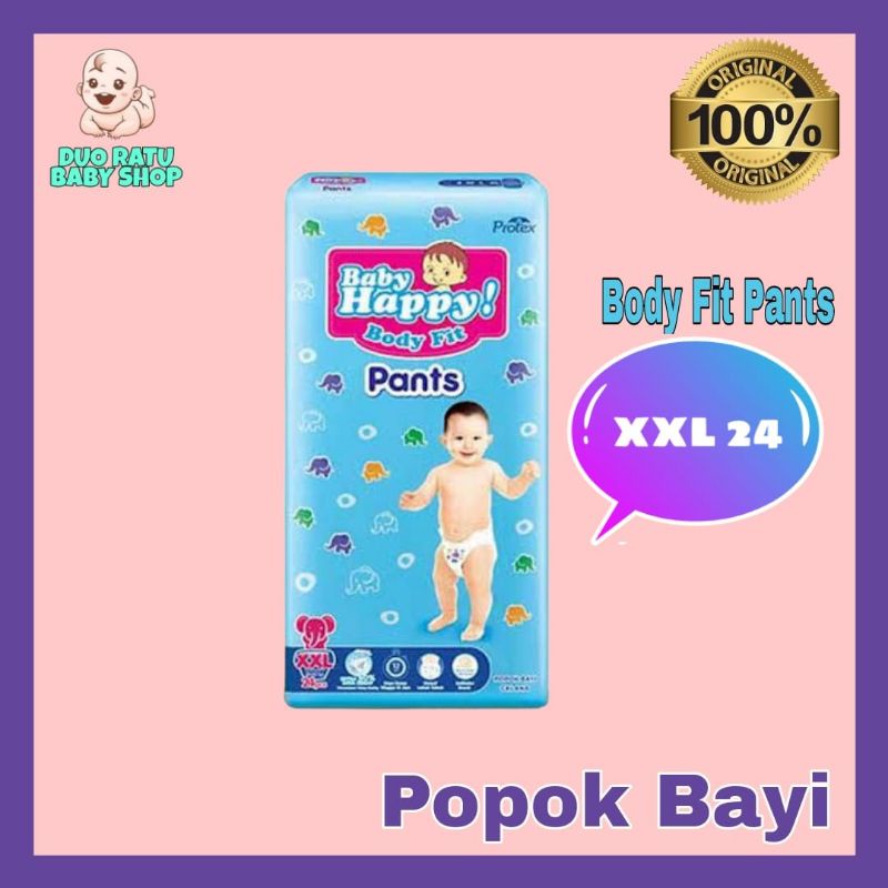 BABY HAPPY PANTS, S40+2, M34, L30, XL26, XXL24+2 / BABY HAPPY PANTS / POPOK BAYI BABY HAPPY / POPOK BAYI MURAH BABY HAPPY