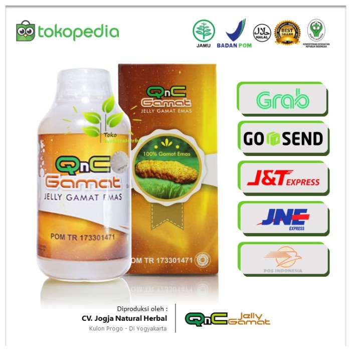 QnC Jelly Gamat - Q N C Jeli jely jelli Gamat Original Teripang Emas