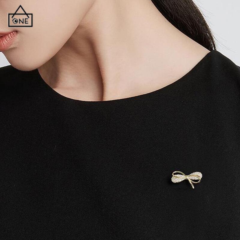 COD❤️Brooch Bros hijab bros cantik Bros Mutiara bros Kupu bros lucu Bros Wanita Korean Fashion Style Butterfly Brooches Gold Color Pearl Brooch Pins Pakaian Aksesoris-A.one