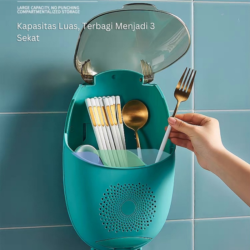 CEO Tempat Penyimpanan Peralatan Makan Rak Sendok Gantung / Tempat Sendok Gantung
