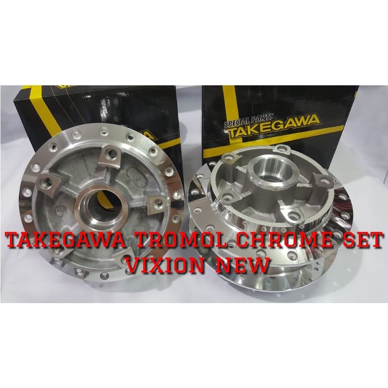 Tromol Set Takegawa Crome Yamaha  Vixion New