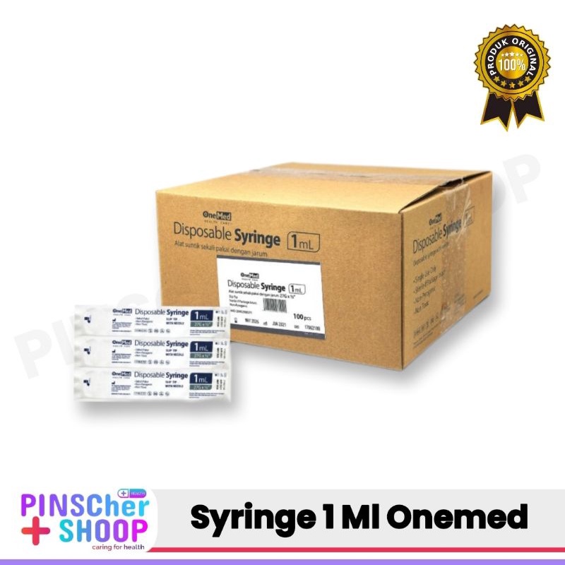 Onemed Siringe 1 Ml Spuit isi 100 / Box