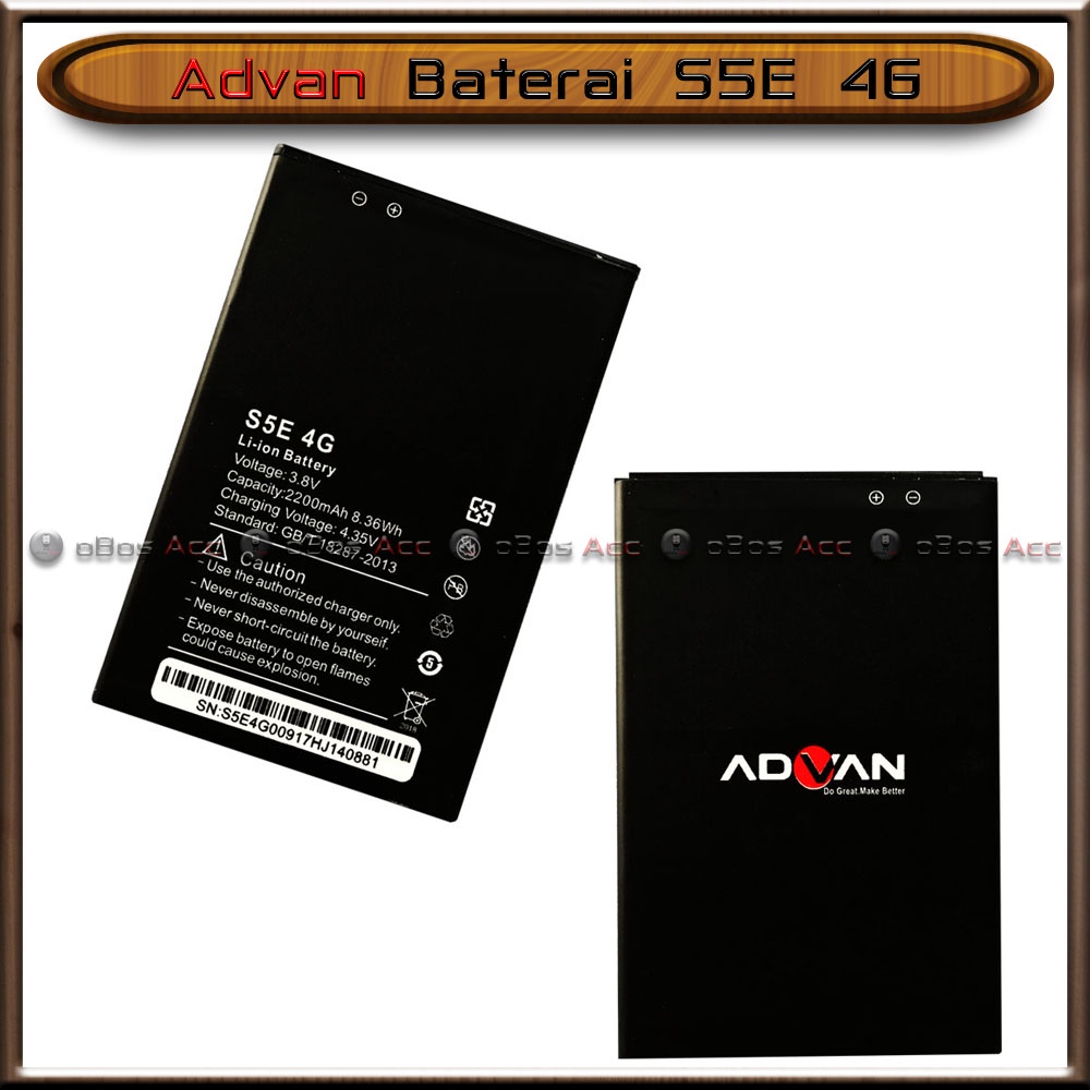 New Baterai Advan S5E 4G Double Power Batre Batrai HP