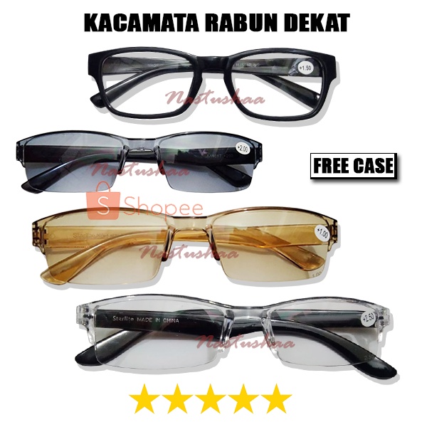 KACAMATA BACA PLUS KACA MATA FRAME +0.50 S/D +4.00