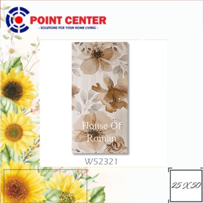 TERBAIK ROMAN KERAMIK 25 X 50 W52321 DMADELEINE VINTAGE GOL B