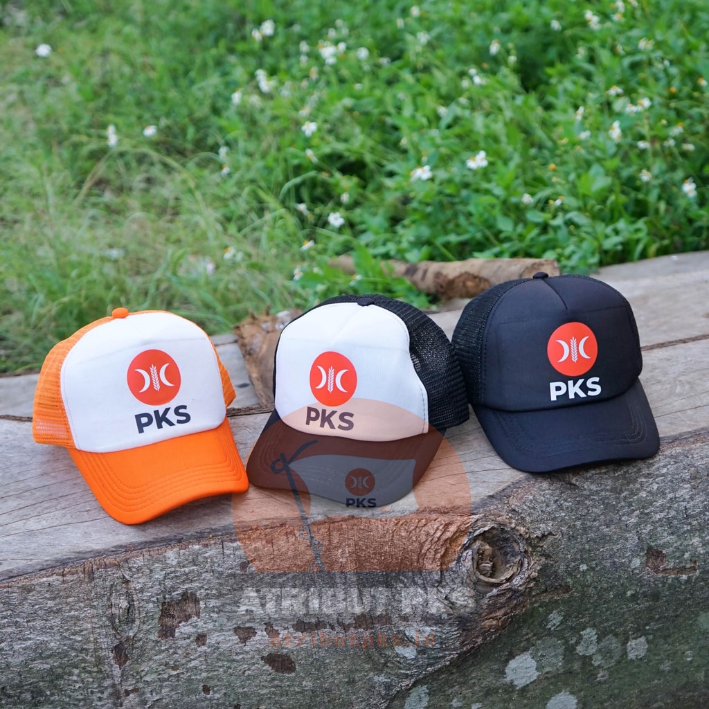 Topi PKS logo baru Atribut PK Sejahtera