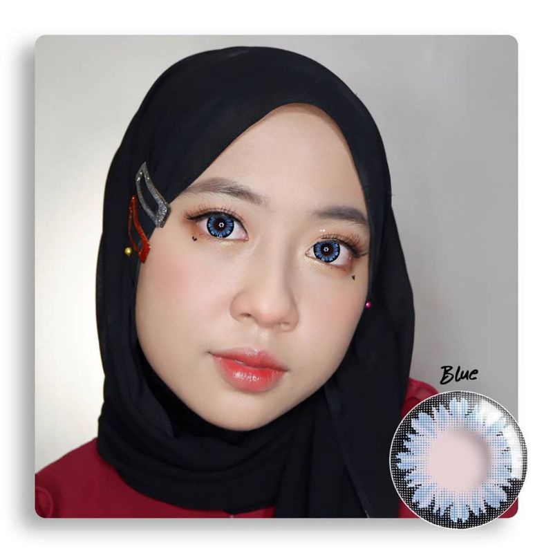 Softlens MOCHI grey black blue hazel dia 16mm big eyes