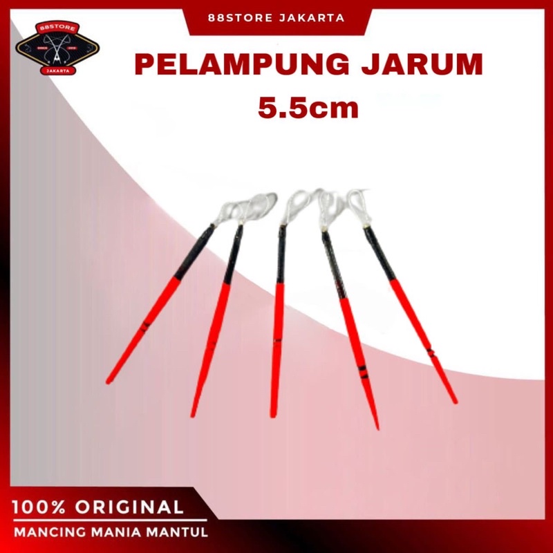 88storejakarta pelampung pancing jarum 5,5cm / 8cm isi 5pcs