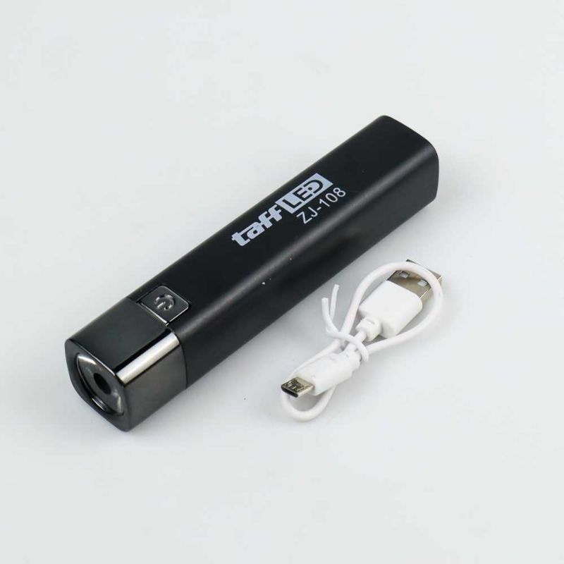 TaffLED Senter LED Mini Flashlight Bright USB Rechargerable 5W - ZJ-108