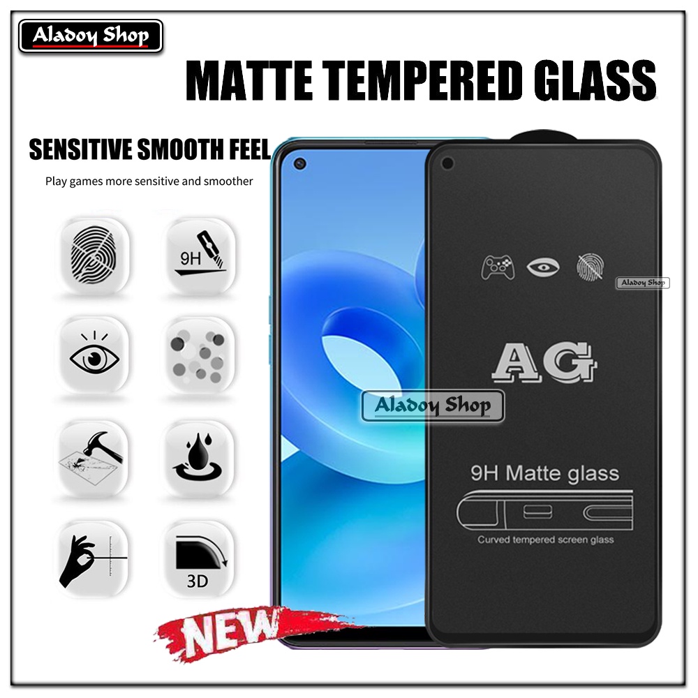 Oppo A95 5G/A94/F19 Pro Plus PAKET 2IN1 Tempered Glass Matte Anti Glare Full Layar dan Tempered Glass Kamera