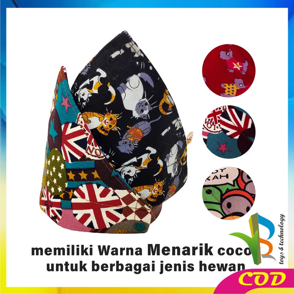 RB-C568 Kalung Bandana Slayer Kucing Anjing Motif Syal Segitiga / Kalung Scarf Anjing Kucing Kelinci Aksesoris Hewan Peliharaan