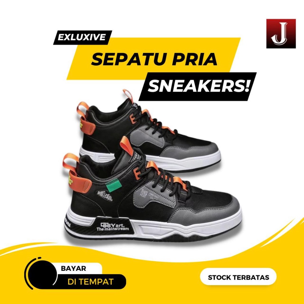 Sepatu Sneakers Casual Pria Import H2052 Sepatu Cowok