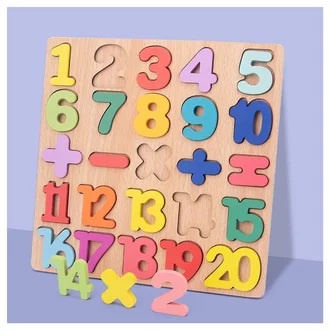 Chunk Puzzle Pazel Pazle Pusel Puzle Puzel 3D Huruf Angka Bentuk / Mainan Edukasi Anak Perempuan Laki-laki