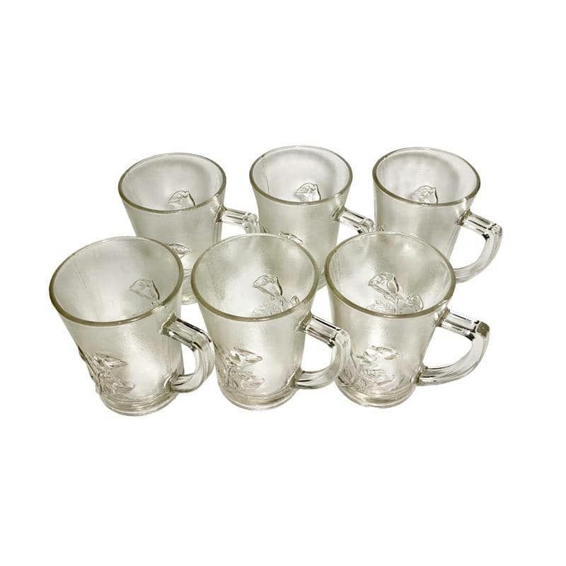 GELAS GAGANG MAWAR/GELAS KOPI GAGANG/GELAS KACA TERMURAH