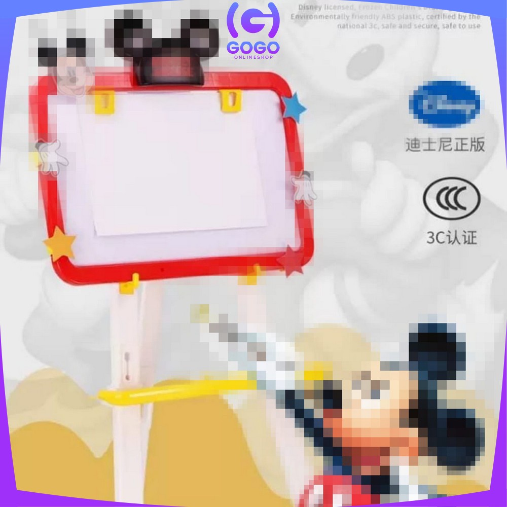 GOGO-M30-47 Mainan Learning Easel 3in1 Drawing Black &amp; White Board Magnet Anak | Papan Tulis Proyektor
