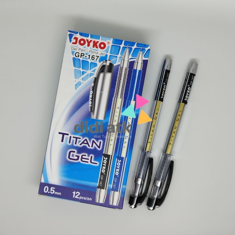 

Pulpen Joyko Titan Gel GP-167 0.5mm 1 Pak (12 Pcs)