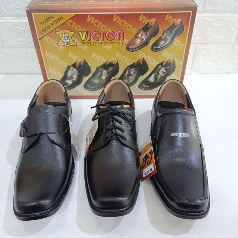 Sepatu Pantofel Merk Victor tipe KDI size 38-43 | Sepatu Kantor Victor | Pantofel Runcing Victor | Victor KDI