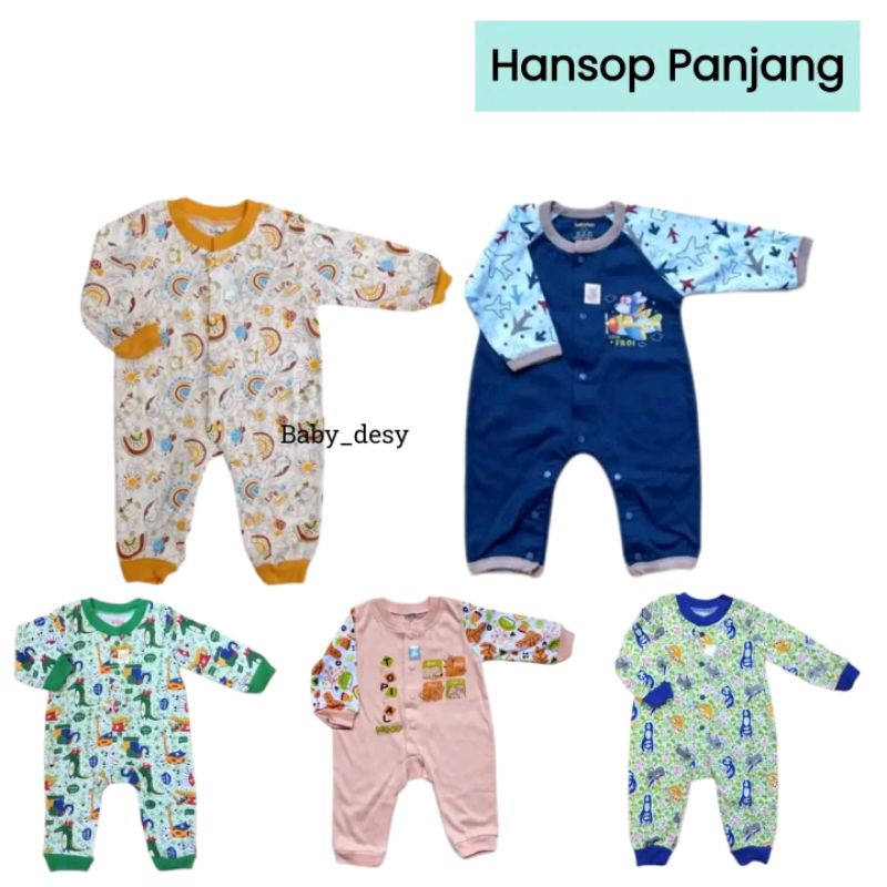 BAJU SLEEPSUIT (0-6M) / HANSOP PANJANG / BAHAN HALUS HARGA MURAH