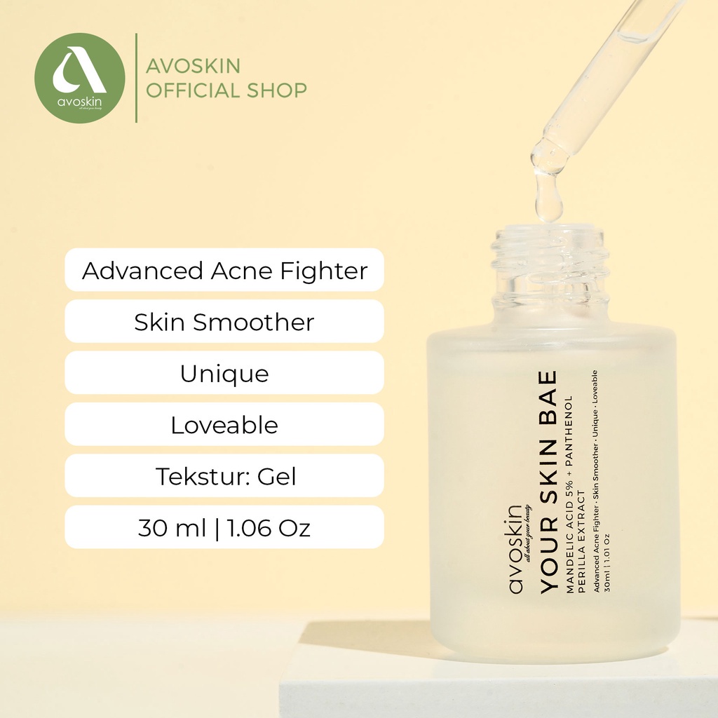 Avoskin Your Skin Bae Serum Mandelic Acid 5% + Panthenol + Perilla Extract (30ml)
