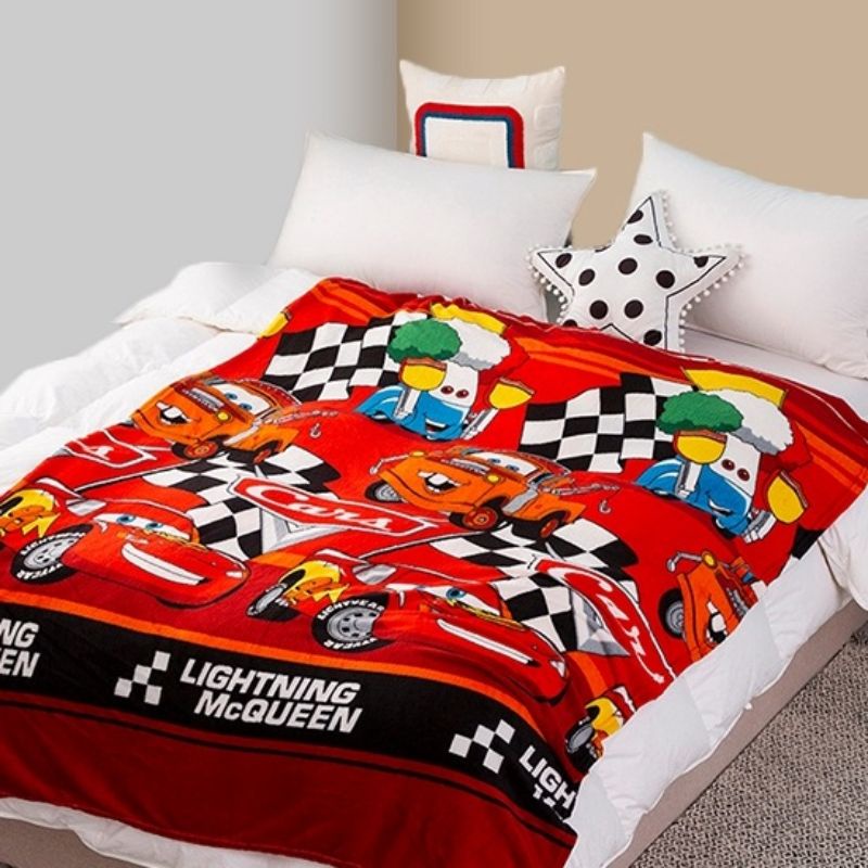 PR19 Selimut Tidur Karakter Bahan Polyester Lembut 125x175cm