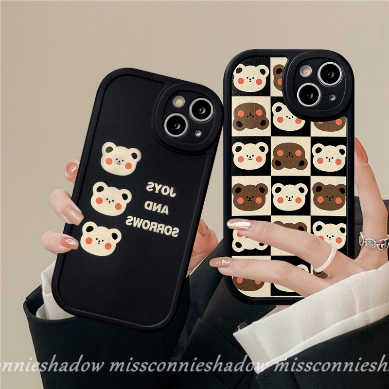 Case Untuk Samsung A14 A03 A04 A04s A12 A32 A03s A53 A73 A23 A13 A52 A50 A22 A50s A71 A30s A02s A21s A52s A51 A33 A11 A20s A72 A31 A10s A20 M23 Kartun Korea Beruang Lucu Soft Cover