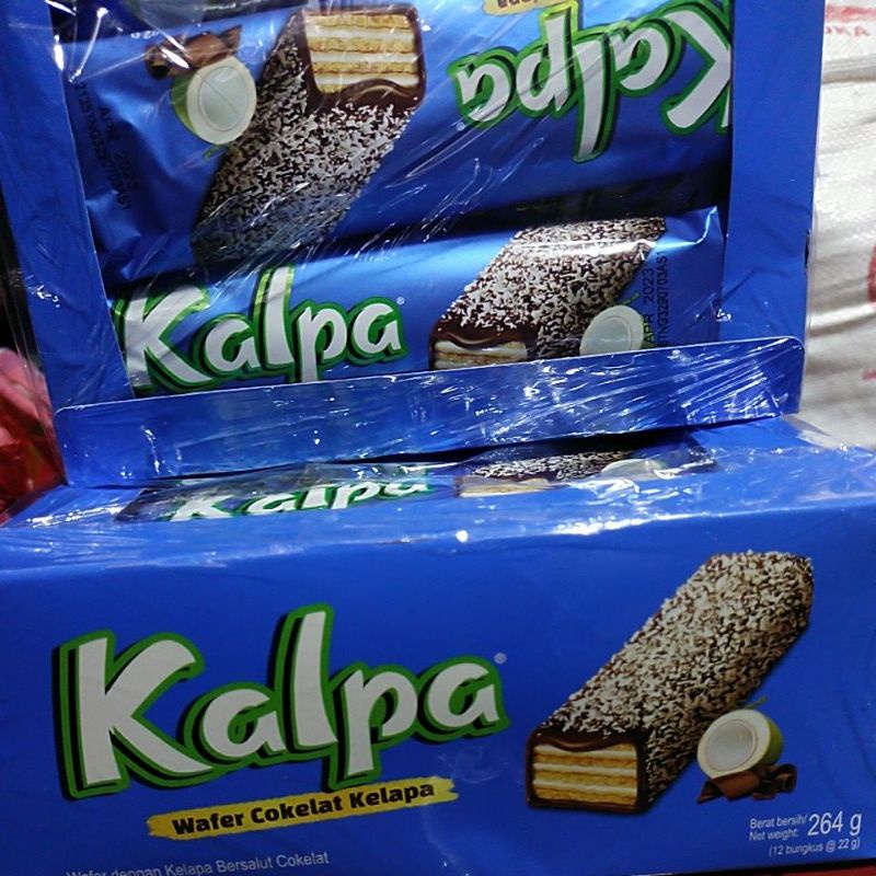 

kalpa/wafer cokelat kelapa 1box 12bks