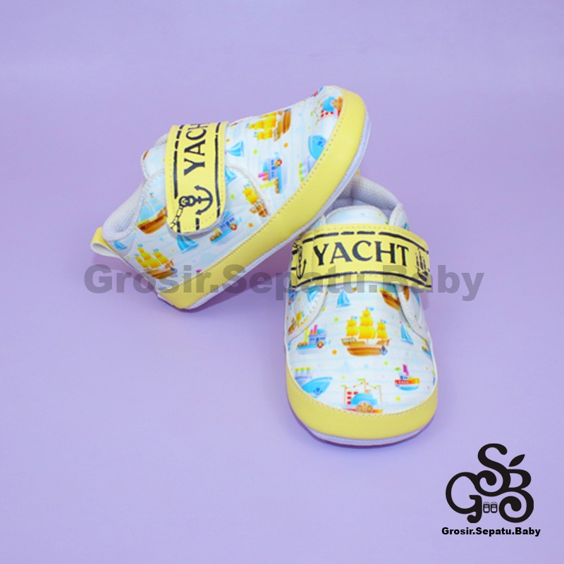 prewalker sepatu bayi laki laki perempuan umur 2 - 12 bulan model casual YACHT Kapal ringan &amp; fleksibel