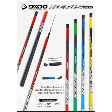 Tegek Daido keris 180 210 240 270 300cm Tegek fiber