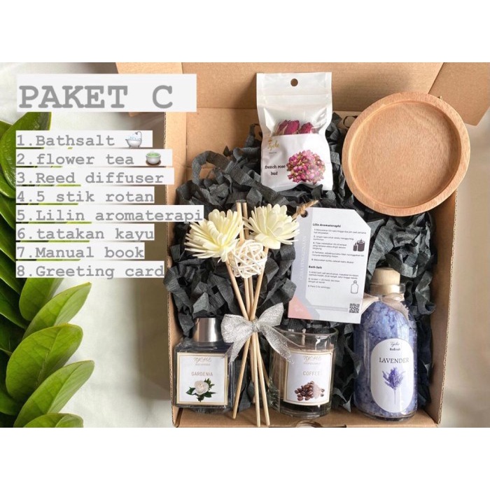 

(COD) Hampers kado aromaterapi kado pernikahan wisuda kelulusan souvenir - Paket C