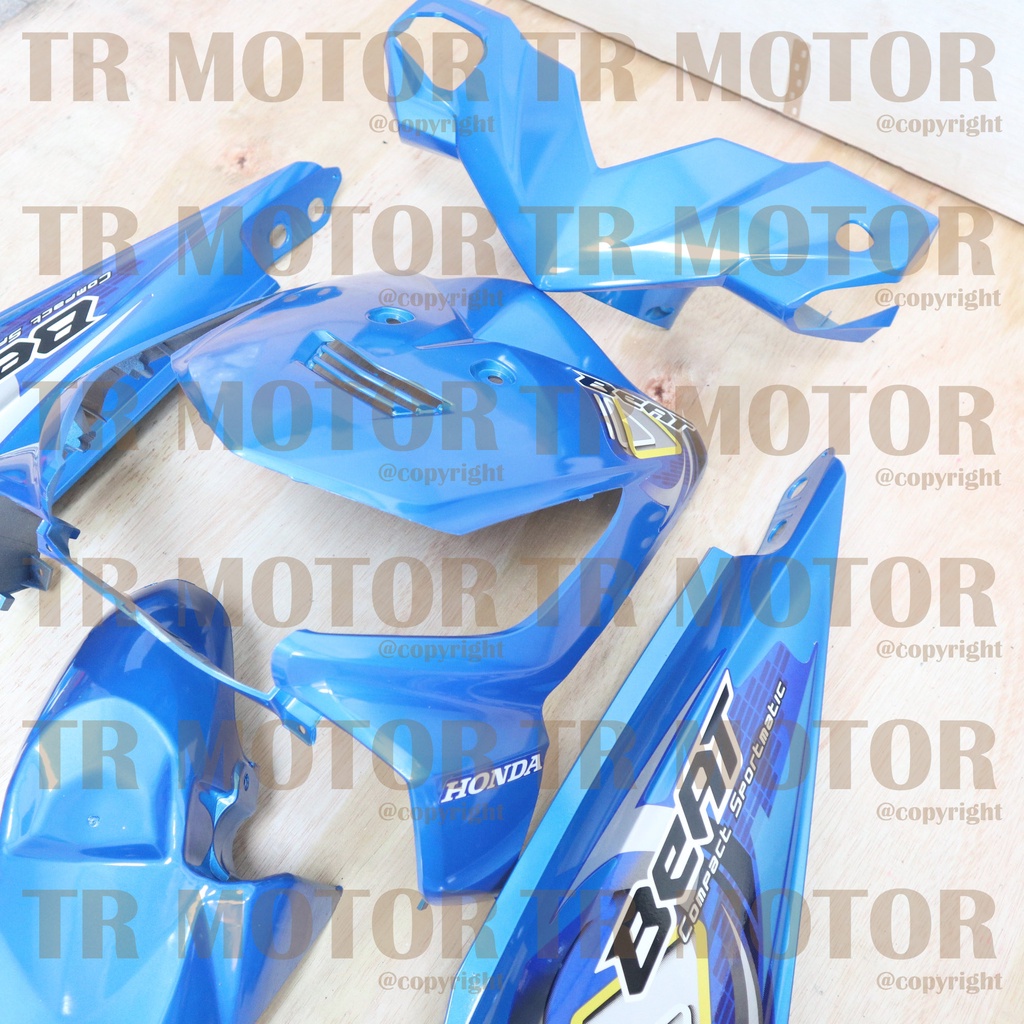 Cover Body Beat Karbu Lama 2009 Biru Full Set Halus Cover Body Full Halus Bodi Motor