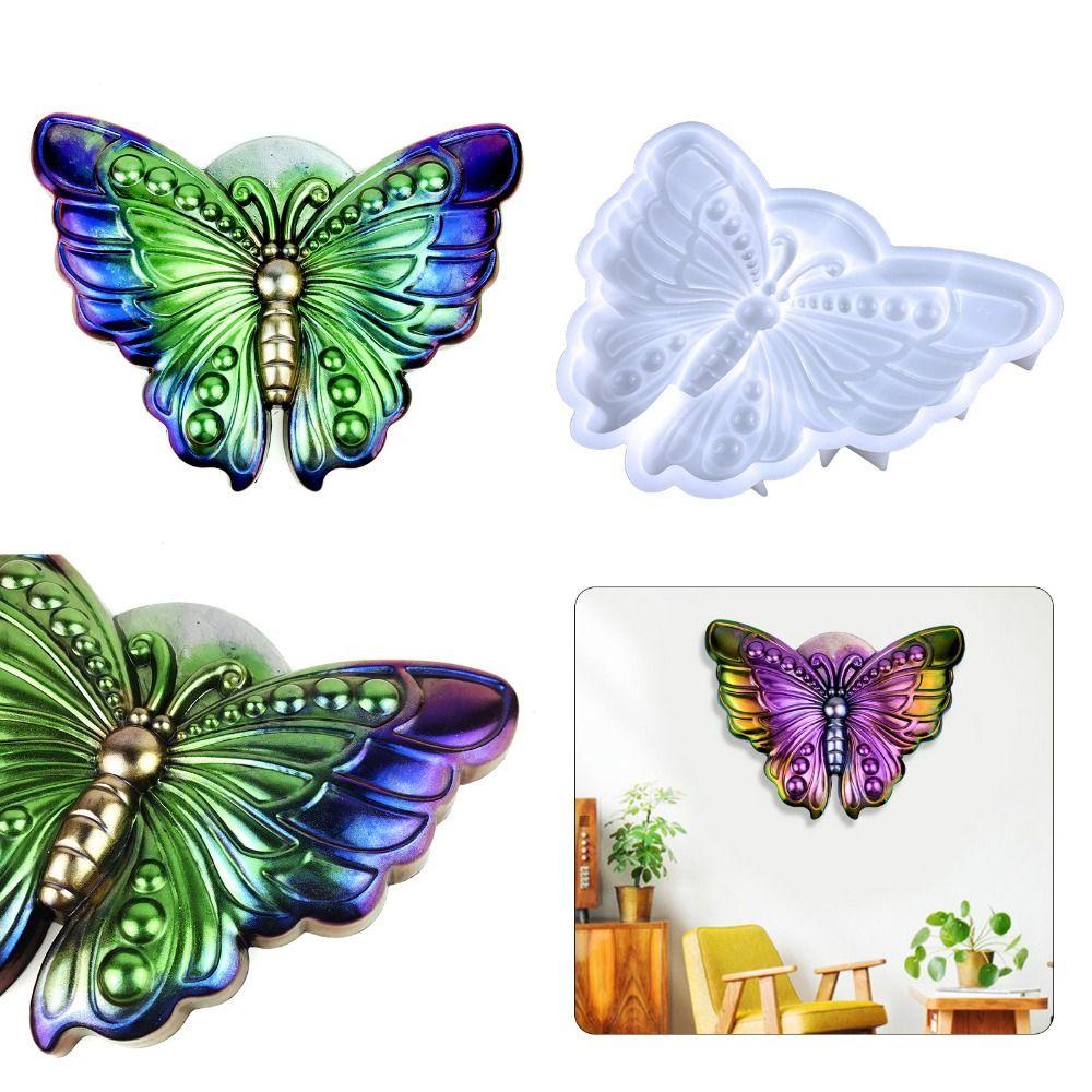 R-flower Butterfly Silicone Mold DIY Liontin Hiasan Dinding Casting Mold