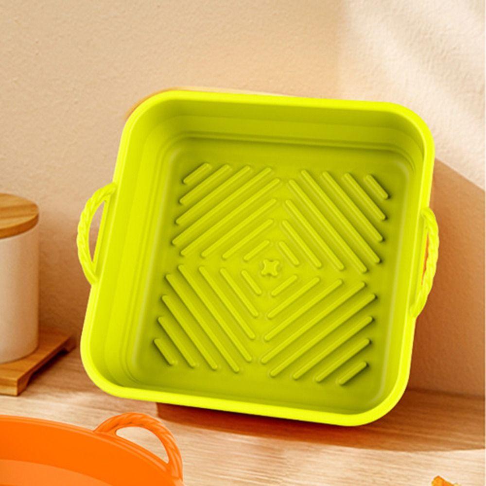 Top Square Silicone Pot Grill Pot Tray Masak AirFryer Aksesoris Baking Basket