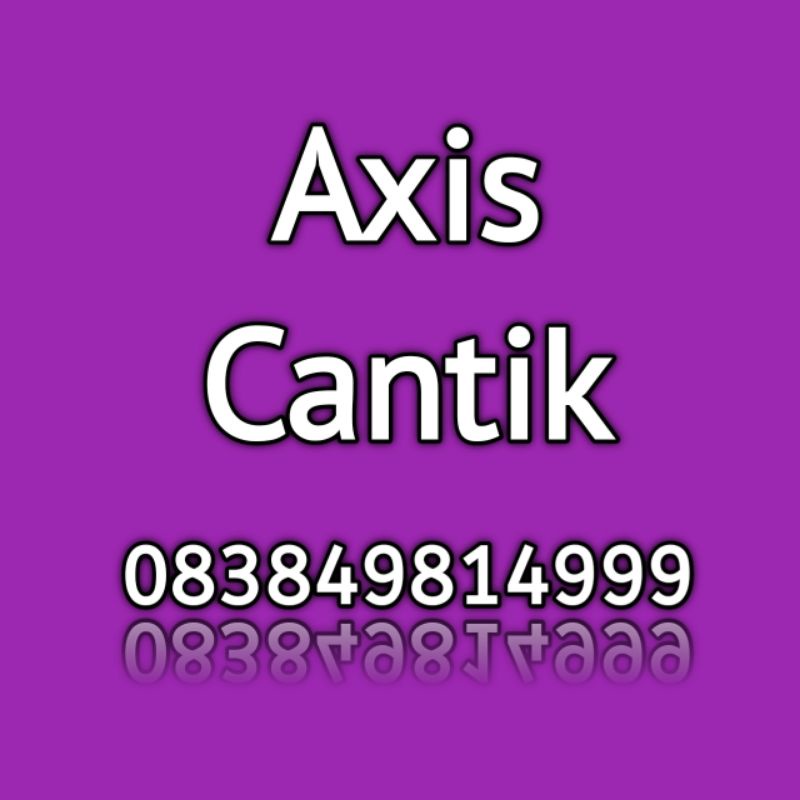 nomor cantik axis 999 ( 4999 )