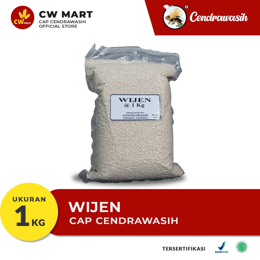 

Cap Cendrawasih Wijen 1kg