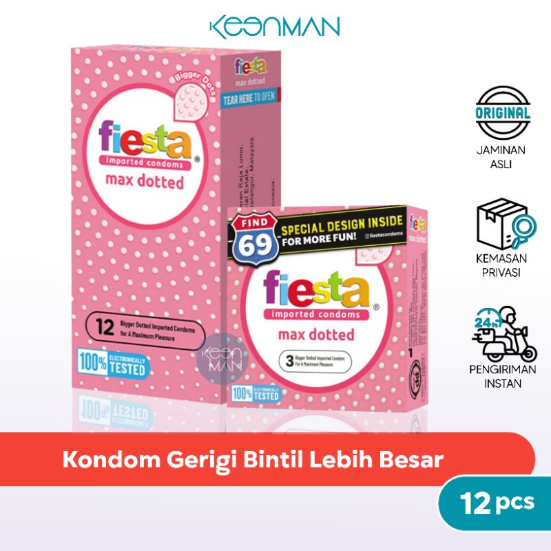 Kondom Fiesta Max Dotted  - Kondom Gerigi Terbaik