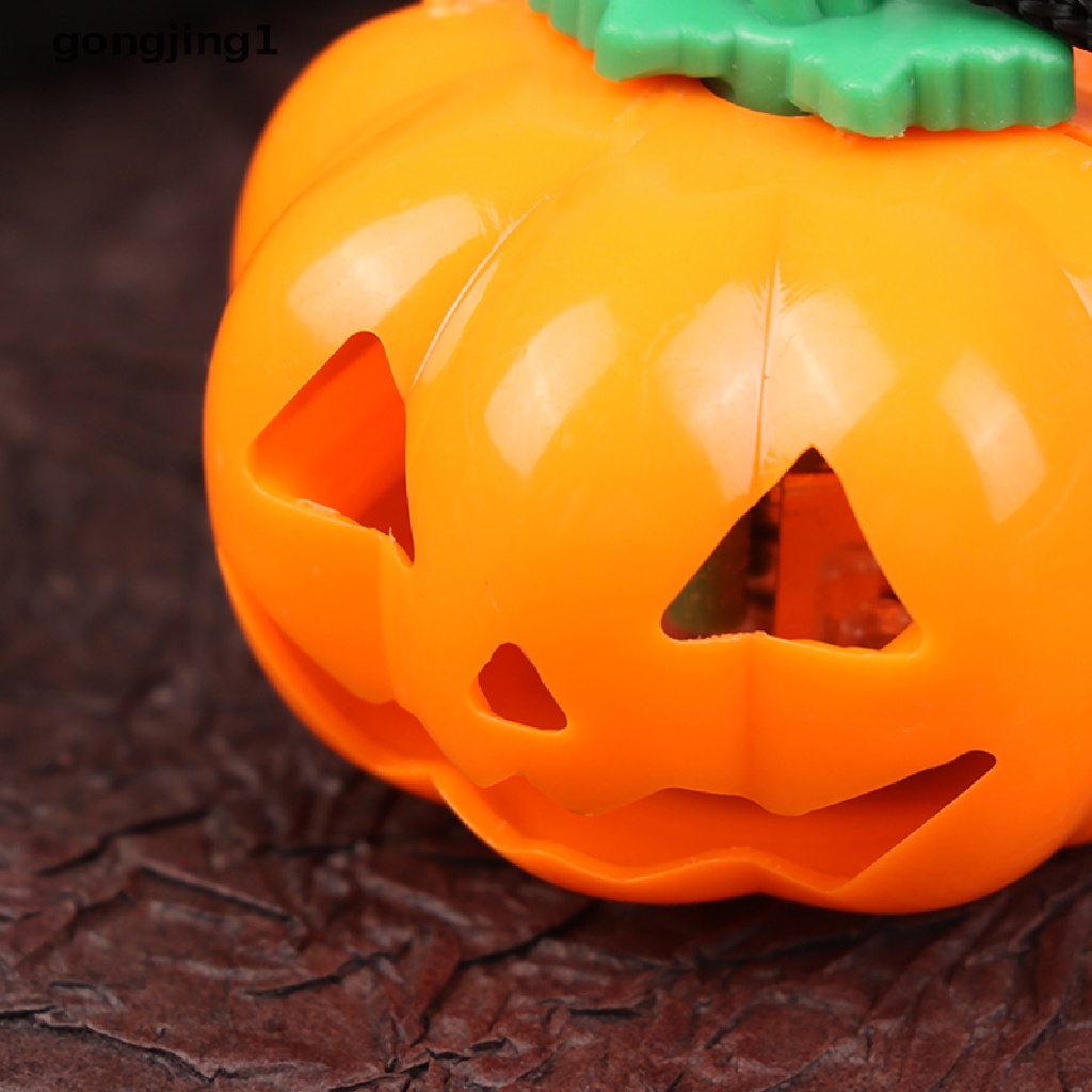 Ggg Gantungan Kunci Jack-o-lantern Bentuk Labu Halloween Dengan Lampu LED