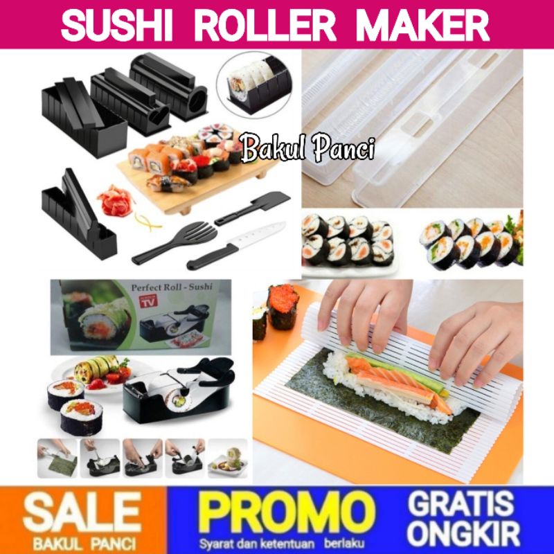 SUSHI MAKER PROFESSIONAL 10 SET - SUSHI ROLLER - CETAKAN SUSHI - GULUNGAN SUSHI - BENTO