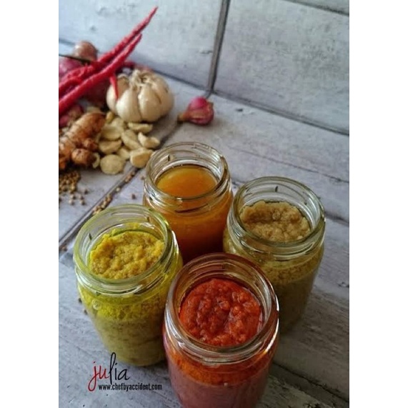 Bumbu masak komplit Khas Pak Cip Tengkleng Wonogiri , Bumbu Sate kambing, Bumbu dasar merah, bumbu d