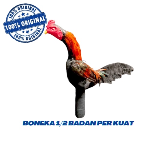 Boneka Ayam Jago full badan PER / tanpa kaki / gagang