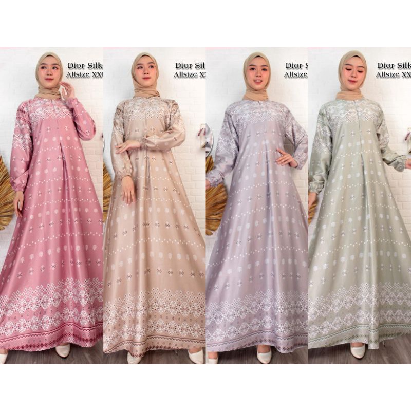 Gamis Dior Silk 01 // Gamis Batik // Gamis Kondangan