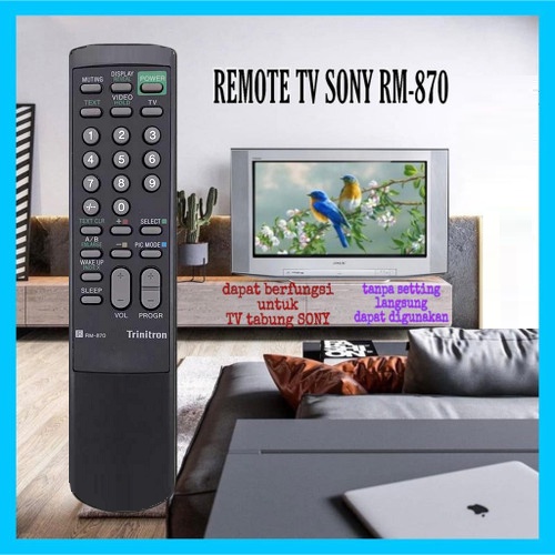 REMOTE TV SONY RM-870 REMOTE CONTROL TELEVISi TABUNG Sony Trinitron 870
