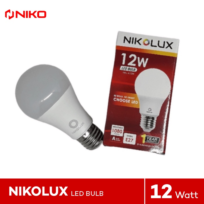 NIKOLUX LAMPU LED 12 WATT WHITE