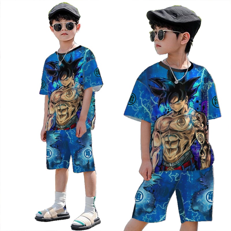 Rillo - Setelan Anak Laki-laki Print  Anime