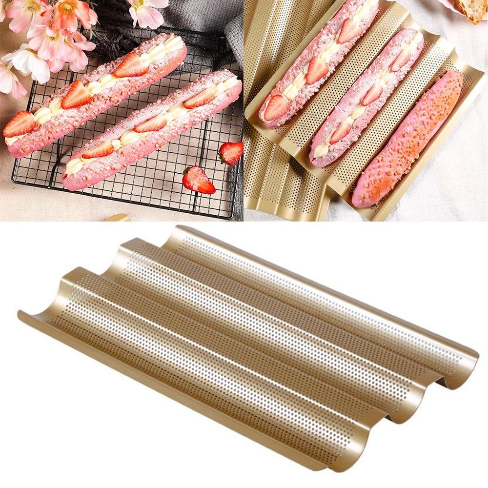 Solighter Baguette Cake Pan DIY Pastry Dish Mousse Roti Pizza Pie