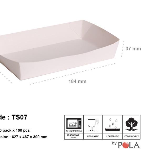 

paper tray murah/ piring kertas murah LARGE ( TS07 ) 100 pcs