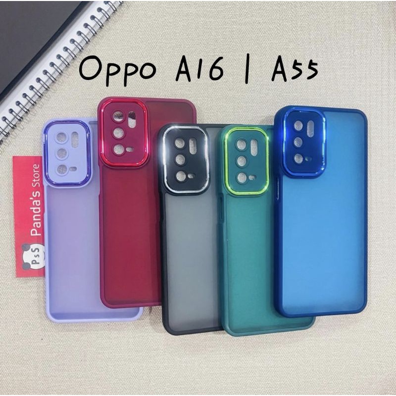 Case Oppo A16 | A55 Metal Chrome Softcase Dove Premium Luxury PSS