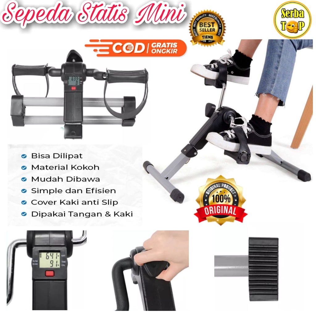 Sepeda Statis Mini Alat Terapi Kaki Tulang Lutut