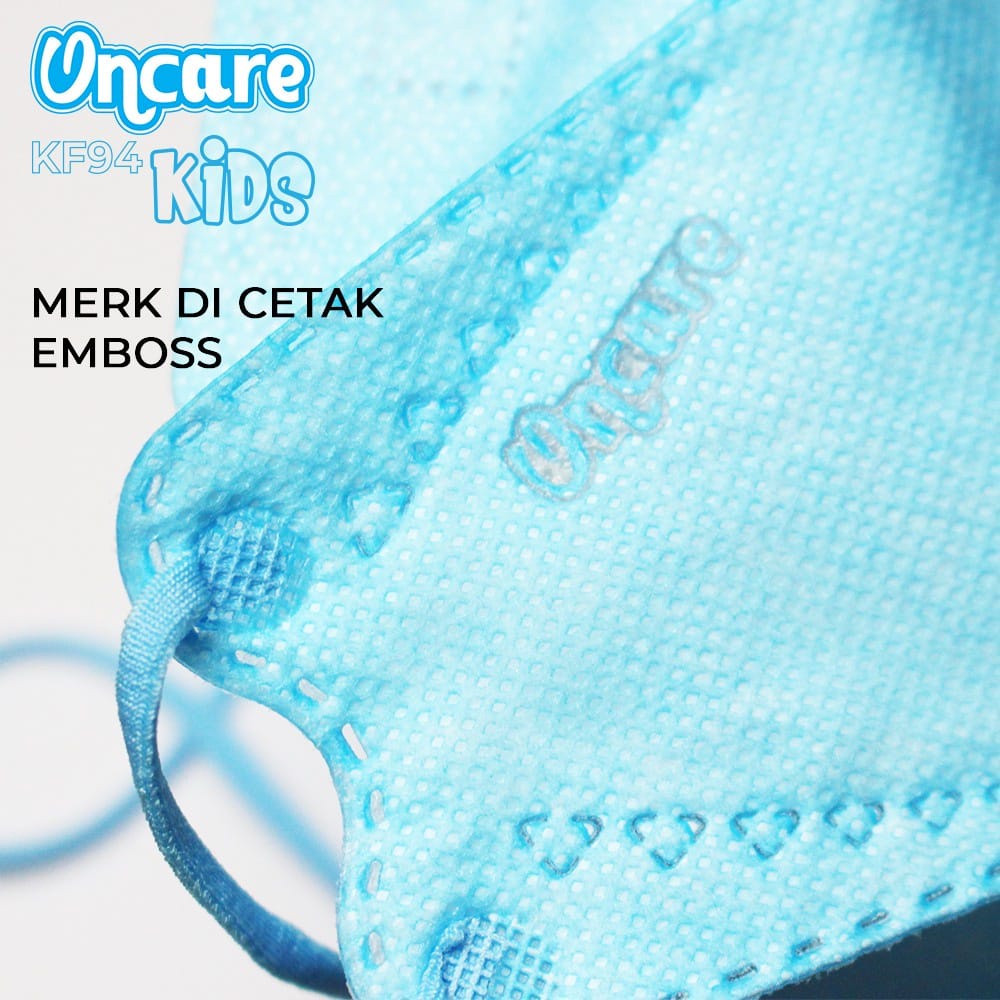 Masker Anak KF94 Oncare Embos Warna Warni Isi 10Pcs